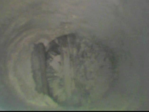 Snímek z endoskopu: Sonda číslo 1.