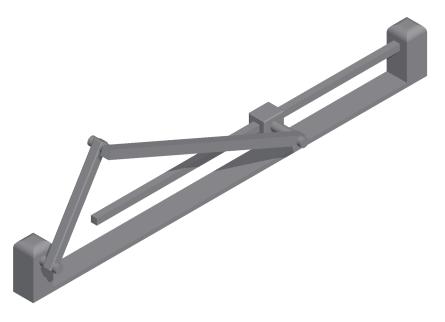 3.2 Klikový mechanismus Postup vytvoření modelu byl obdobný jako u mechanismu čtyřkloubého. Na obrázcích 3.12 a 3.