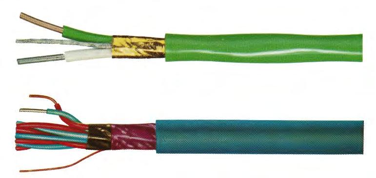 Vedení pro snímače teploty V0/18 Vedení izolovaná PVC PVC-insulated Cables Teplotní odolnost izolace od Teplotní odolnost izolace od -10 C do +105 C (JFJ) Temperature limit of the insulation from -10