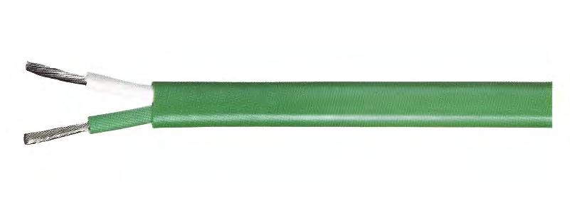 Vedení pro snímače teploty V0/18 Vedení izolovaná silikonem Silicone rubber-insulated Cables Teplotní odolnost izolace od -60 C do +180 C Temperature limit of the insulation from