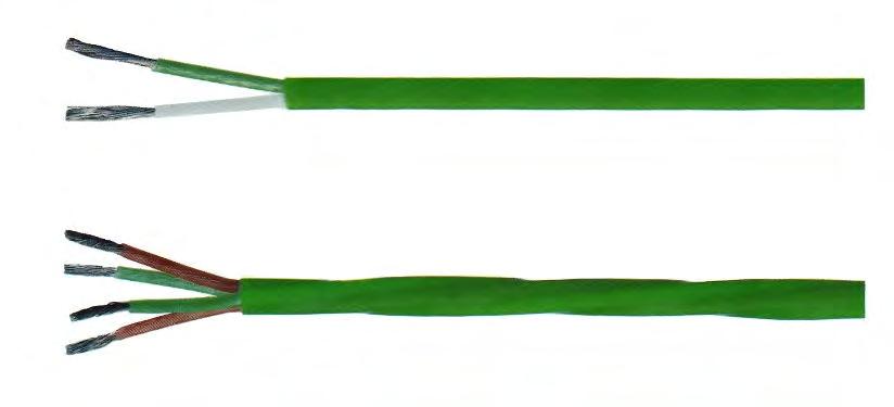 Vedení pro snímače teploty V0/18 Vedení izolovaná teflonem Teflon-insulated Cables Teplotní rozsah izolace od -00 C do +05 C Temperature limit of the insulation from -00 C to +05 C 1.