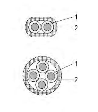 Vedení pro snímače teploty V0/18 Vedení izolovaná skelným vláknem Fibreglass -insulated Cables Teplotní odolnost izolace do +00 C Temperature limit of the insulation up to +00 C 1.