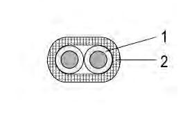 Vedení pro snímače teploty V0/18 Vedení izolovaná skelným vláknem Fibreglass -insulated Cables Teplotní odolnost izolace od -5 C do +00 C Temperature limit of the insulation from -5 C to +00 C 1.