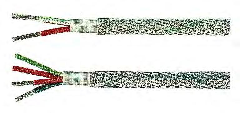 Vedení pro snímače teploty V0/18 Vedení izolované skelným vláknem Fibreglass-insulated Cables Teplotní odolnost izolace do +00 C Temperature limit of the insulation up to +00 C 1.