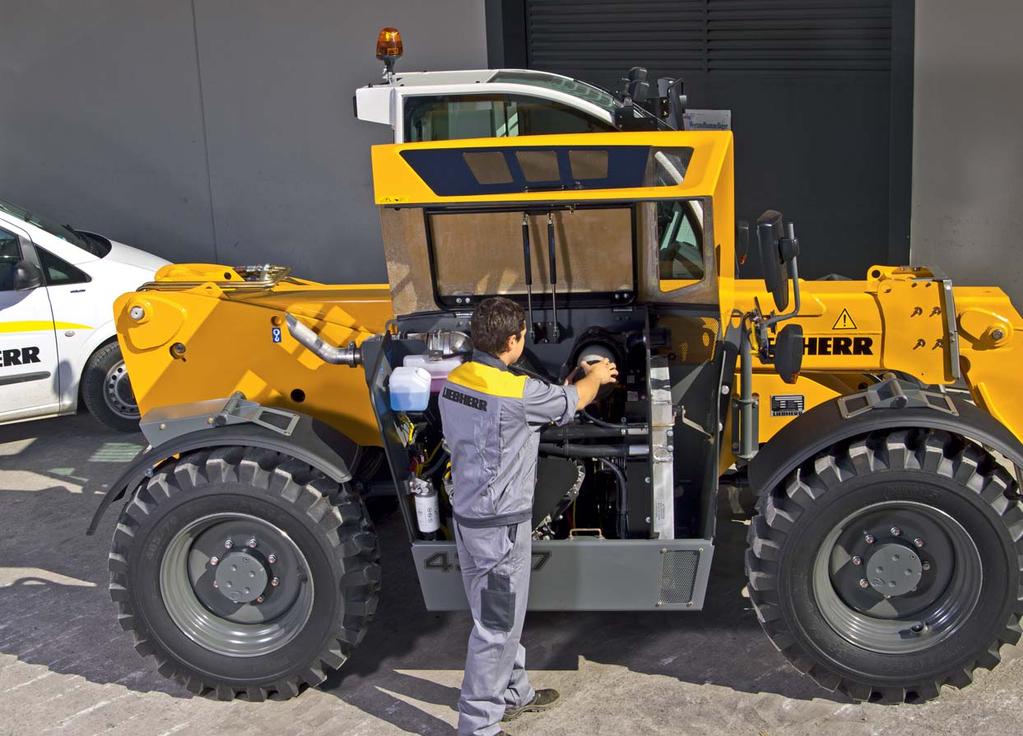 Pohodlná údržba Snadná údržba i oprava U fi rmy Liebherr není nejlepší servis pouhým slibem je zaručen každému zákazníkovi.
