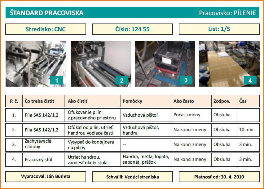 UTB ve Zlíně, Fakulta managementu a ekonomiky 32 dard součástí řízené dokumentace firmy, je dobré, pokud jsou hlavička a zápatí standardní. Nejdůležitější je obsah daného standardu.