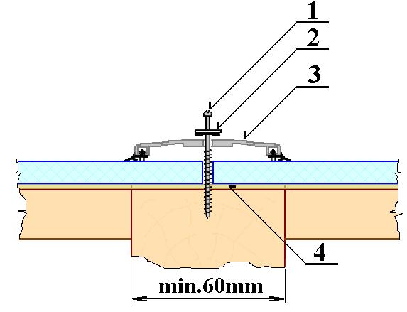 0724 TEX 6,3x60 6HR (pro sílu 8-12 mm) podložka 7/19 pro šroub 6,3 mm nebo podložka 5/16