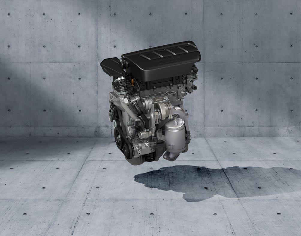 Vzrušující výkon Točivý moment 230 Nm díky motoru 1.4 BOOSTERJET Motor 1.4 BoosterJet Swiftu Sport dodává sílu nový, kompaktnější přeplňovaný čtyřválec 1.