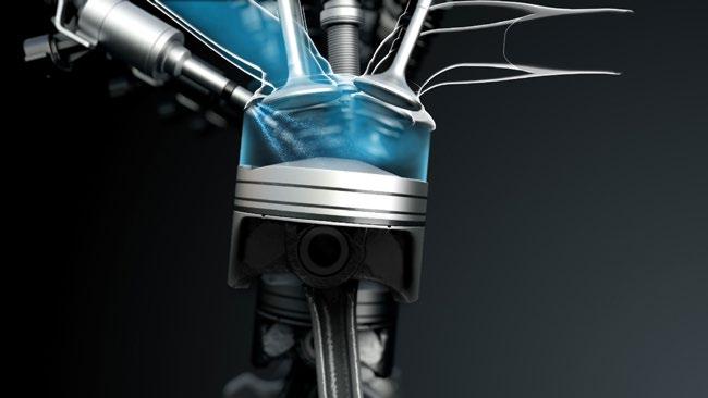 Obtokový ventil turbodmychadla Ventil zavřený Ventil otevřený Turbína Turbína Vstup Výstup Vstup Výstup Řídicí jednotka motoru ovládá otáčky turbodmychadla během všech