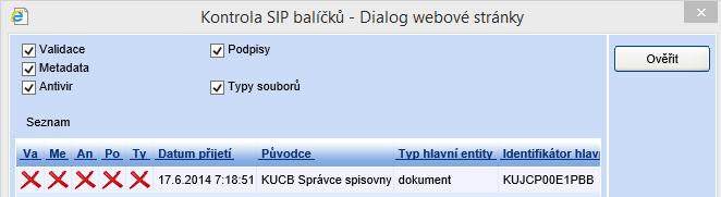 Exportované SIP ze spisovny se zobrazí v modulu PDU v položce Karanténa. b. Přes pravé tl.