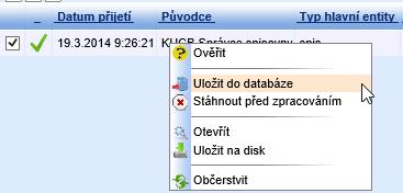 e. Příklad neúspěšného ověření balíčku, který má špatně vyplněná metadata a typy souborů a není podepsán: f. Po ověření je možné SIP zpracovat a uložit do Garantovaného úložiště.