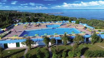 Klienti mohou využívat posilovnu, hřiště na minigolf a další sportoviště, za poplatek je půjčovna kol, wellness a prádelna se sušičkou. Najdete zde supermarket, bary, pizzerii, restauraci a obchůdky.
