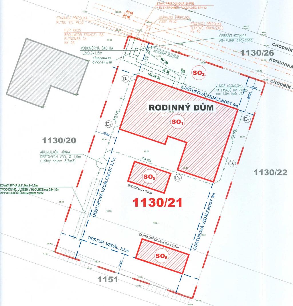 Č.j. 01102/12/JŠť str. 2 situace III. Stanoví podmínky pro provedení stavby: 1.