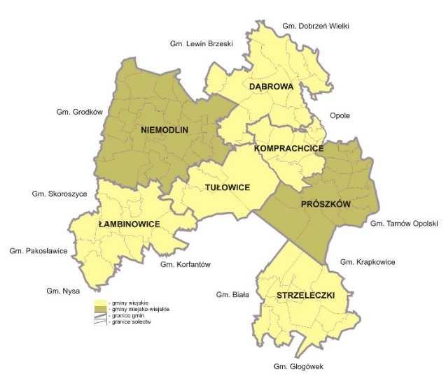 Mapa 12 Území LGD Partnerstwo Borów Niemodlinskich Zdroj: LAG Partnerstvo Borów Niemodlinskych, 2014 4.2.2 Mezinárodní spolupráce mimo Polsko MAS Moravská brána se v letech 2013 2014 účastnila jako partner CpKp Šumperk mezinárodního projektu Centra sociálních inovací.