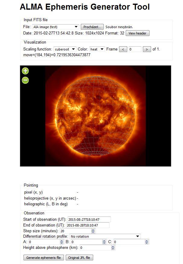 Příprava a provedení slunečních pozorování s ALMA ( I.