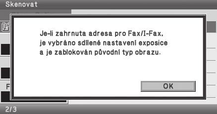 ZMĚNA EXPOZICE A TYPU OBRAZU ORIGINÁLU Podle kvality originálu lze nastavit expozici a typ originálu. Níže je popsán postup pro ztmavení expozice a nastavení typu obrazu originálu na "Text/Tišť.