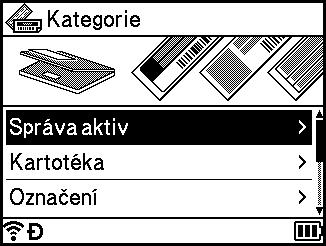 Tisk štítku pomocí klávesnice přístroje na štítky P-touch Pokud při výběru rámečku stisknete klávesu Náhled, můžete zobrazit obrazovku se seznamem rámečků a vybrat rámeček na této obrazovce.