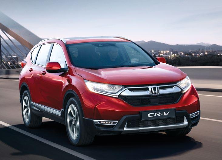 jsou hlavními rysy nového CR-V. Zážehový motor 1.5 VTEC TURBO může pohánět přední anebo všechna čtyři kola.
