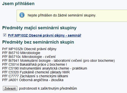 Jak se zapsat do seminárních skupin?