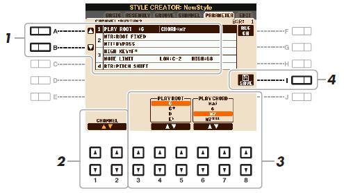 Provádění nastavení založených na formátu souboru stylu (PARAMETER) SFF (Style File Format) kombinuje veškeré know-how firmy Yamaha o automatickém doprovodu do jediného unifikovaného formátu.