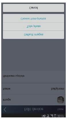 Ovládání Smart Control (Smart Phone, Tablet PC) Krok 1: Stiskněte a držte "a0b417ac" k vstupu do stránky editace zařízení "Edit device".