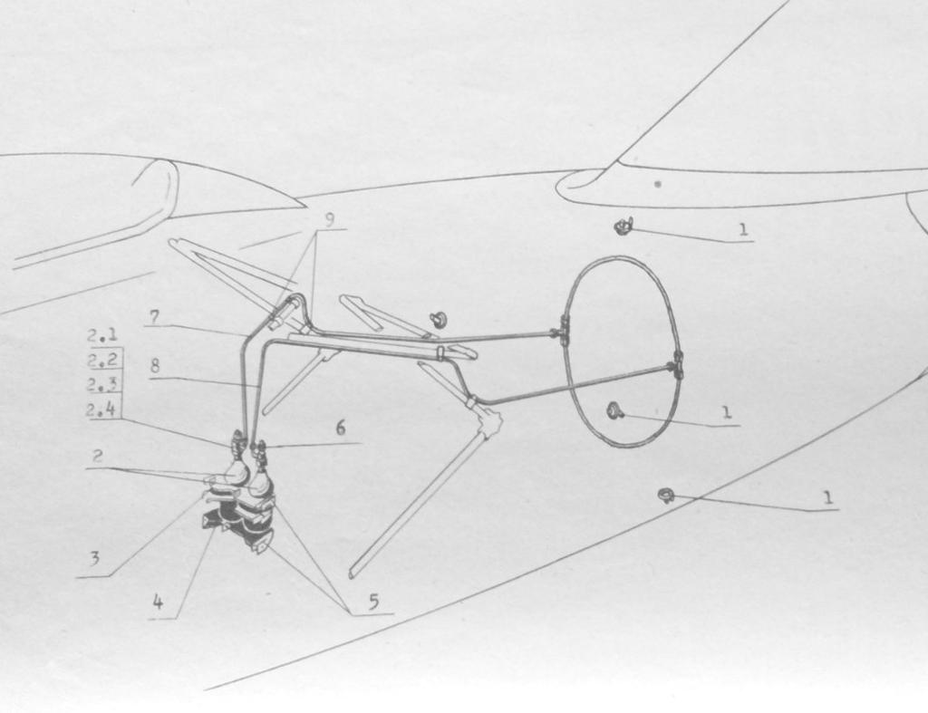 3.1. SHZ MiG-15 Popis systému Systém se skládá ze dvou hlásičů teplot, které v případě zvýšení teploty v motorovém prostoru, signalizují pilotovi do kabiny na signalizační tablo požár.