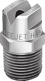 Trysky s plochým rozstřikem h-dt h-du h-u Méně než 3,8 l/min při tlaku 2,8 baru 1/8" až 1/4" NPT nebo BSPT (vnitřní) h-vv