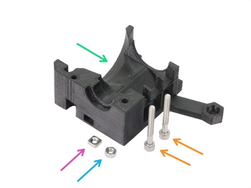 Step 20 Příprava krytu extruderu Pro následující kroky si prosím připravte: Extruder-cover