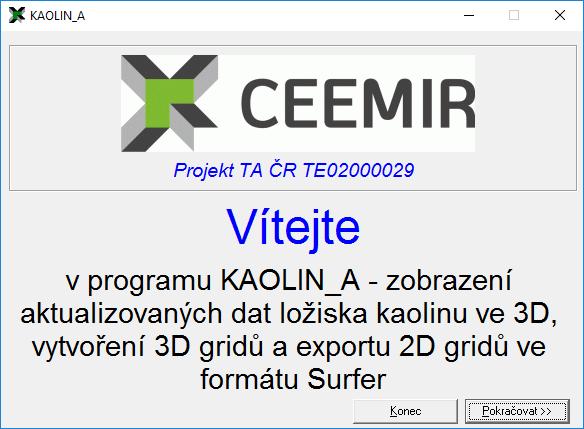 D:\CK\Programy\Kaolin\Voxler_mustr D:\CK\Programy\Kaolin\Gridy 200 200 2 200 200 2-855200 -854200-1008180 -1007190 377 451 10 10 1 1. řádek: Název xls vstupního souboru dat 2.