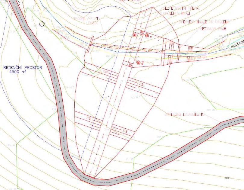 6. TRANSFORMACE POVODŇOVÝCH VLN - návrh retenčních nádrží včetně objektů a parametrů - stanovení neškodného průtoku, výpočet transformace Průtok (m3.