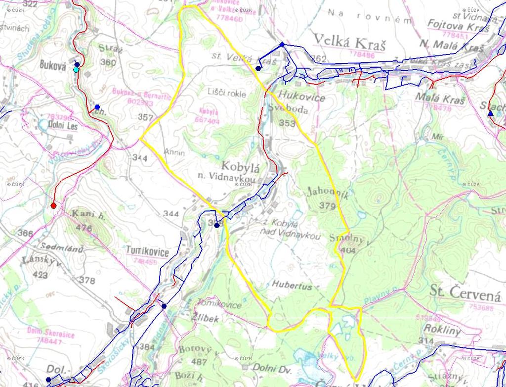 B.2 ZÁKLADNÍ INFORMACE O OBCI (části obce - ZSJ) Obec Kobylá nad Vidnávkou leží cca 4,0 km severovýchodním směrem od Žulové. Středem obce prochází silnice ze Skorošic.