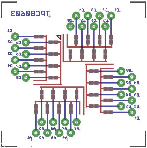 7.1 Návrh motivů pro testování pájených propojení Návrh motivů pro testování elektronických pájených propojení je proveden v programu Eagle.