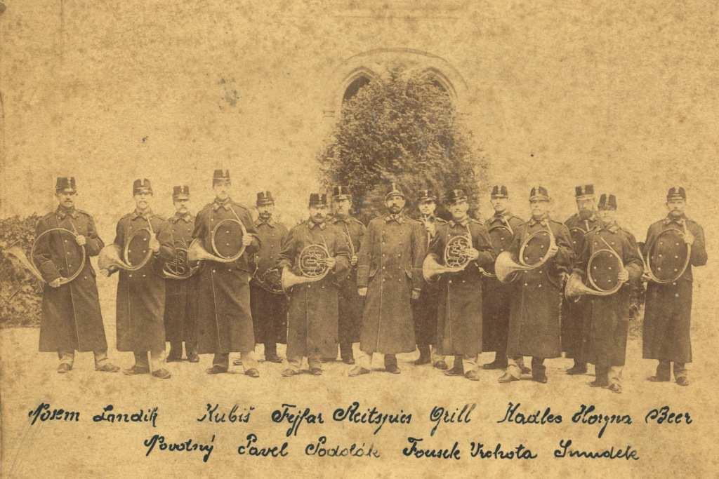 5. Gardová kapela, kolem r. 1895.
