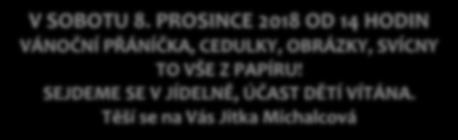 SEJDEME SE V JÍDELNĚ,