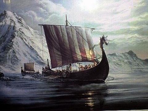 3.) Vikingové mořeplavci - vynikající mořeplavci - lodě - dřevěné jednostěžňové