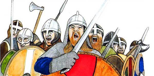 1.) Vikingové = germánské kmeny, které s usídlily na severu Evropy - říše Vikingů na území dnešního Dánska, Norska a Švédska - název - Vikingové vik = záliv (norsky) připomíná
