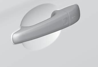 02 Zámky a alarm Keyless drive* Zamkněte dveře a dveře zavazadlového prostoru stisknutím tlačítka zamknutí na jedné z vnějších klik dveří.