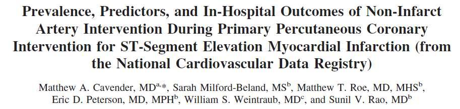 Non IRA PCI u STEMI +/-