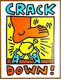 Keith Haring postmoderní umění HARING, Keith. Crack Down. 1986. [online]. 2018 [cit.