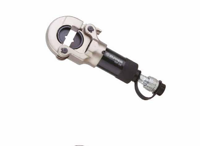 LISOVACÍ ZAŘÍZENÍ Hydraulická lisovací hlava FHT-300 Dělená hydraulická lisovací hlava, funkční s hydraulickou pumpou, je vhodná pro lisování kabelových ok a spojek větších velikostí.