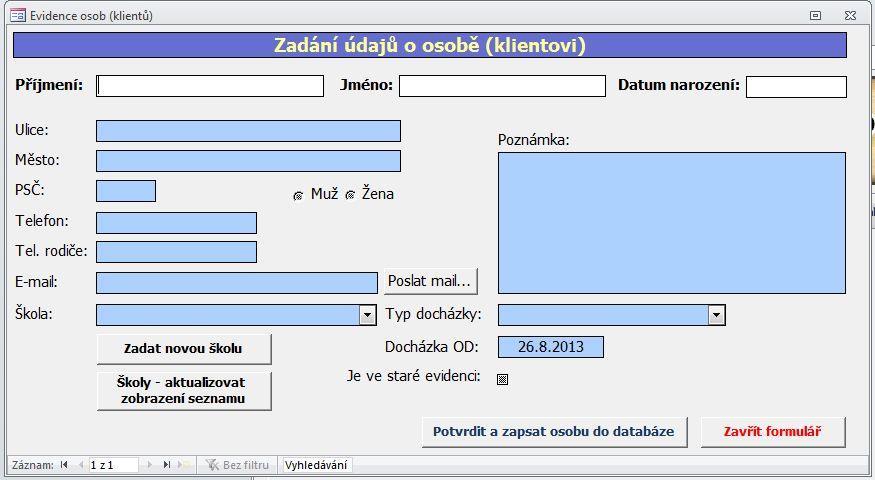 1. Úvod Počítačový program (systém) Evidence PPP/SPC byl vytvořen ve spolupráci s několika PPP a SPC. Účelem programu je možnost evidování klientů a jejich údajů a dále záznamů o návštěvách klientů.