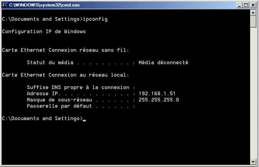 Spustit Zadejte CMD a potvrďte OK Zadejte IPCONFIG pak potvrďte ENTER IP