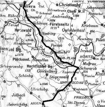 66 Transport vězňů přes Černou v Pošumaví Pochod smrti vedli krutí rodáci z Krumlovska Černá v Pošumaví V krátkém doplňku bych navázal na seriál pana Jana Vaněčka Deset zastavení v květnu roku 1945