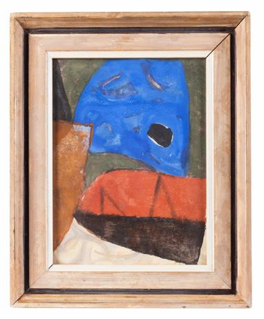 6 6. Kotík Pravoslav (1889 1970) Proměna Zrcadlem II, 1967 kvaš, papír, rám, sklo, 24 x 31,5 cm na rubu autorsky popsáno