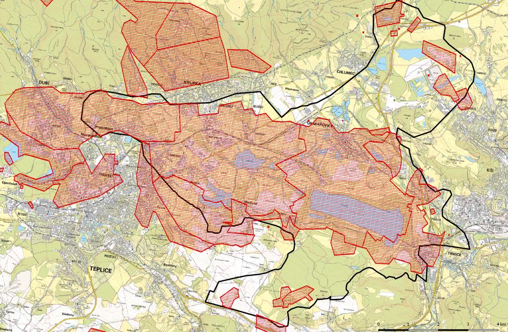 2.3 PODDOLOVANÁ ÚZEMÍ SHP VÝCHODNÍ TEPLICKO-ÚSTECKÁ ČÁST Oblast ústecká ÚSTÍ