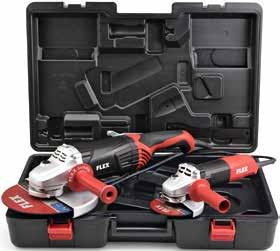 www.flex-tools.cz Úhlové brusky - sady 2100 Wattů + 1010 Wattů V praktickém kombi-kufru 2100 Wattů + 800 Wattů V praktickém kombi-kufru OBJ.