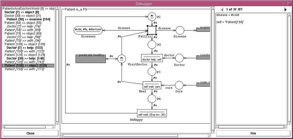 vybraná třída metody vybrané třídy seznam tříd síť objektu Obrázek D1: PNtalk Browser nástroj pro vytváření, prohlížení a modifikaci OOPN síť vybraného procesu vybraná varianta a počet variant