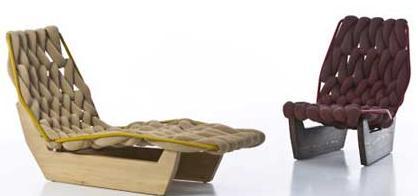 vyrobené z jehněčí a ovčí vlny. 1.3.5 Patricia Urquiola Italská architektka a návrhářka italského původu. Mezi její nejznámější díla patří lenošky a křesla s úpletovými sedáky Obr.