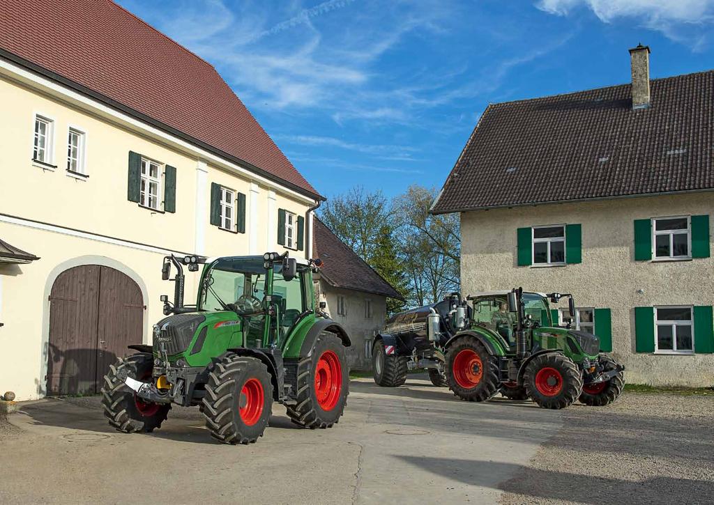 6 Individuální výbava 7 Fendt 300 Vario. Sedí. Kdo již zná obratný kompaktní traktor, ten ví, co všechno se v něm skrývá. V závislosti na práci nabízí Fendt 300 vždy tu správnou funkci.
