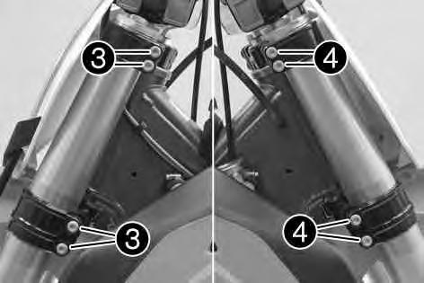 Ostatní šrouby na podvozku M6 10 Nm 11.7 Demontáž vidlic x 800197-10 Přípravná práce Zdvihněte motocykl na stojan. ( str. 41) Vyjměte přední kolo.x( str.